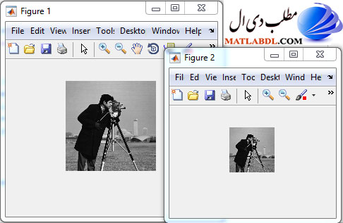 نمایش یک تصویر دیجیتال با رزولوشن های مختلف در متلب